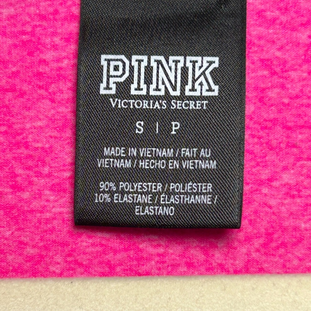 PINK Victoria's Secret Bright Pink Half-Zip Sweatshirt - Picture 6 of 6